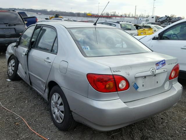 1NXBR32E24Z260001 - 2004 TOYOTA COROLLA CE SILVER photo 3