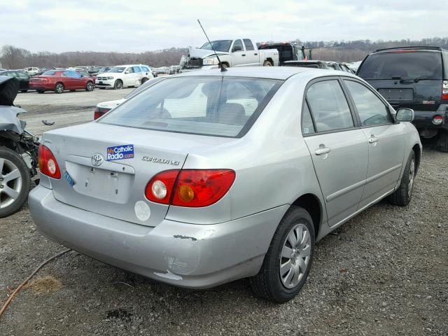 1NXBR32E24Z260001 - 2004 TOYOTA COROLLA CE SILVER photo 4