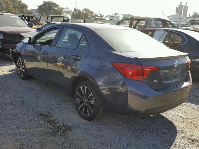 5YFBURHE7HP611789 - 2017 TOYOTA COROLLA L GRAY photo 3