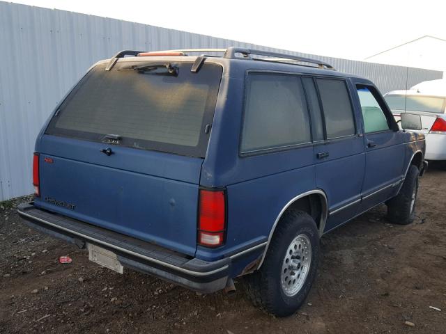 1GNDT13W6R2117282 - 1994 CHEVROLET BLAZER S10 BLUE photo 4