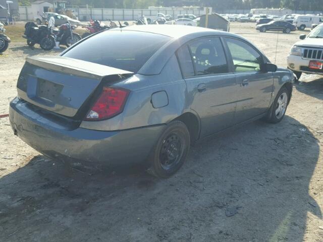 1G8AJ58F07Z176554 - 2007 SATURN ION LEVEL GRAY photo 4