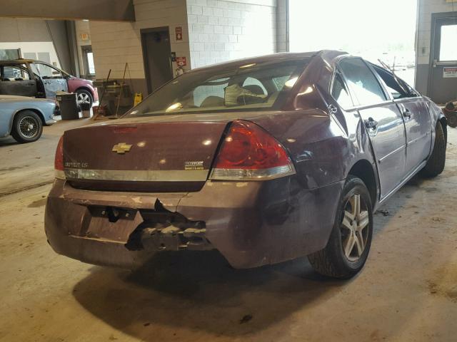 2G1WB58K879356048 - 2007 CHEVROLET IMPALA LS RED photo 4