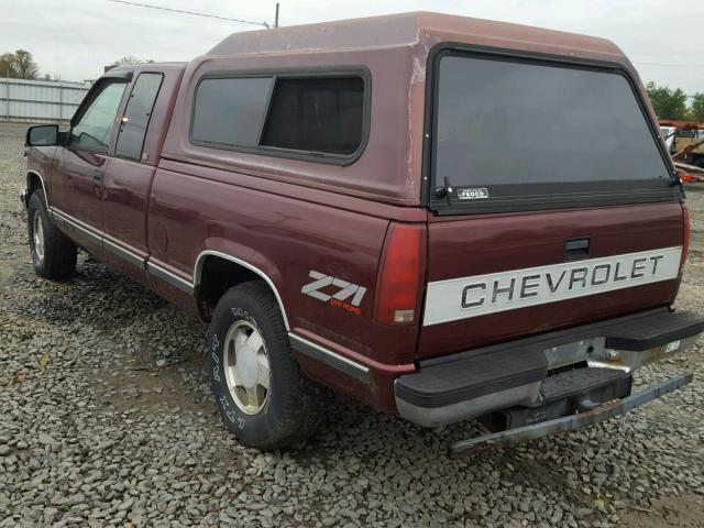 2GCEK19R9V1176208 - 1997 CHEVROLET GMT-400 K1 BURGUNDY photo 3