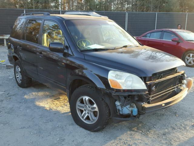 2HKYF18564H535463 - 2004 HONDA PILOT EXL BLACK photo 1