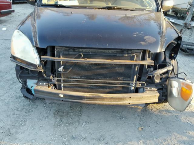 2HKYF18564H535463 - 2004 HONDA PILOT EXL BLACK photo 9