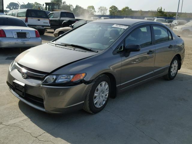 1HGFA16266L049427 - 2006 HONDA CIVIC DX GRAY photo 2