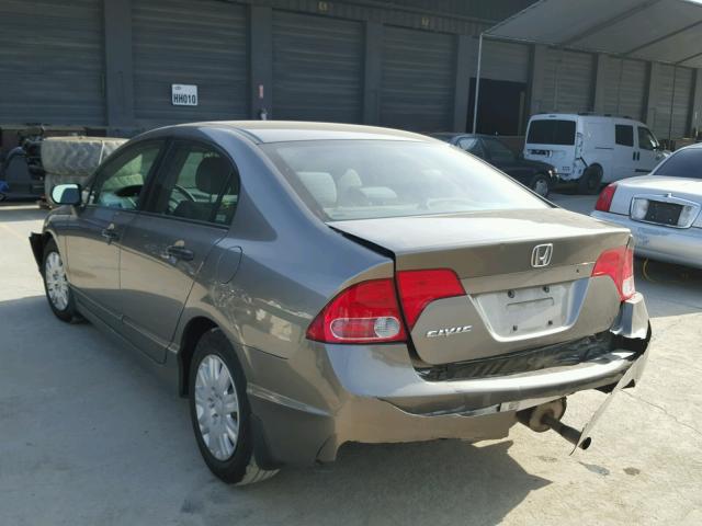 1HGFA16266L049427 - 2006 HONDA CIVIC DX GRAY photo 3