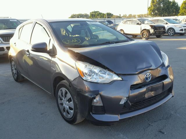 JTDKDTB37E1564798 - 2014 TOYOTA PRIUS C GRAY photo 1