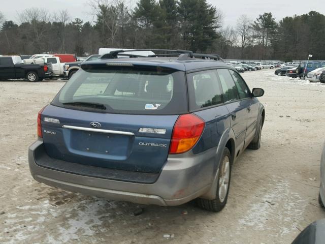 4S4BP61C867330948 - 2006 SUBARU LEGACY OUT BLUE photo 4