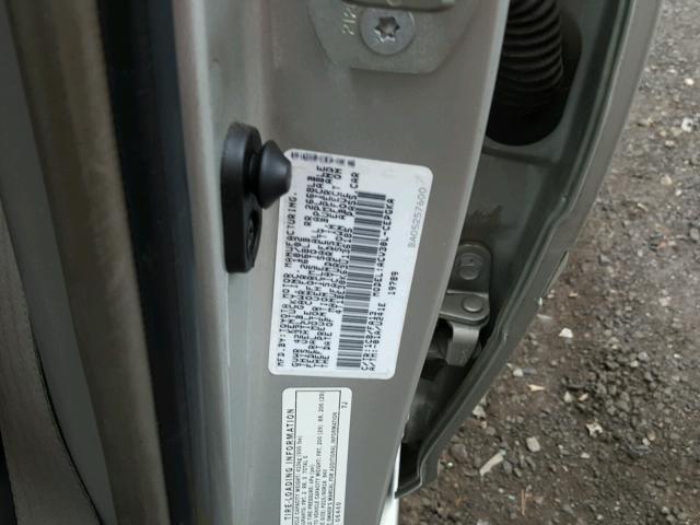 4T1BE30K63U136185 - 2003 TOYOTA CAMRY LE SILVER photo 10