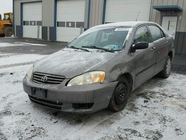 2T1BR32E44C242701 - 2004 TOYOTA COROLLA CE GRAY photo 2