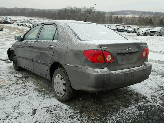 2T1BR32E44C242701 - 2004 TOYOTA COROLLA CE GRAY photo 3