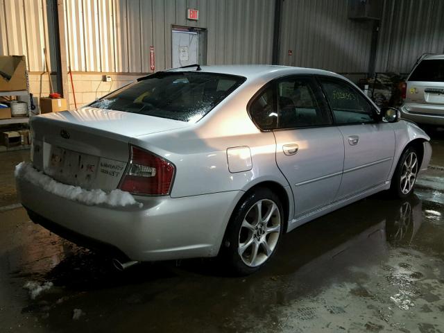 4S3BL676264205138 - 2006 SUBARU LEGACY GT SILVER photo 4