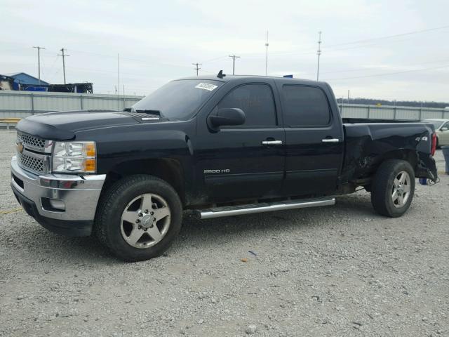 1GC1KYC81BF172441 - 2011 CHEVROLET SILVERADO BLACK photo 2