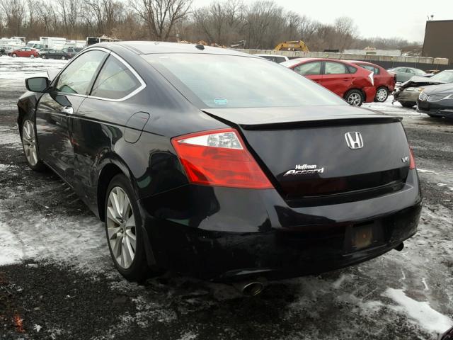 1HGCS22868A006768 - 2008 HONDA ACCORD EXL BLACK photo 3