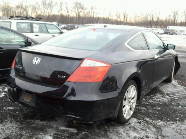 1HGCS22868A006768 - 2008 HONDA ACCORD EXL BLACK photo 4