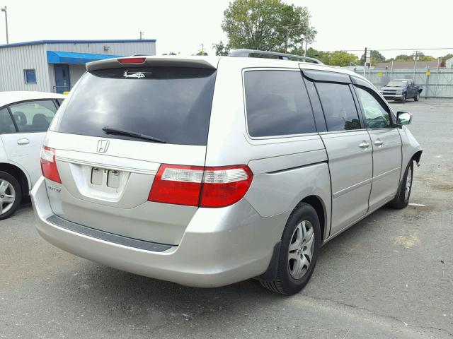 5FNRL38786B411674 - 2006 HONDA ODYSSEY EX SILVER photo 4