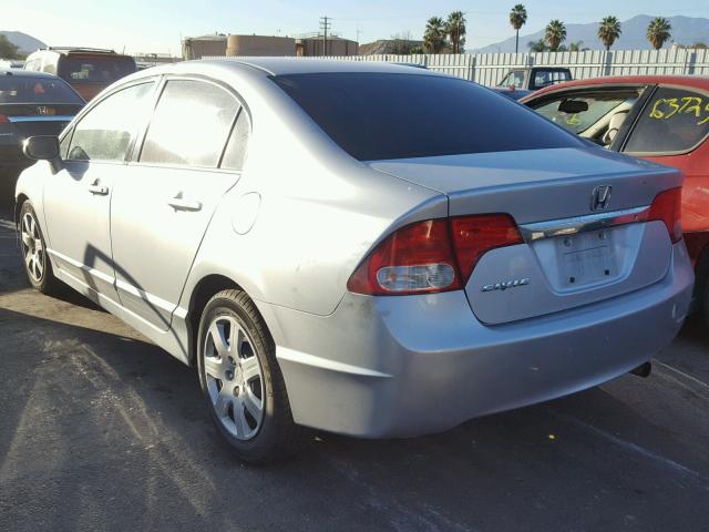 2HGFA1F56BH526715 - 2011 HONDA CIVIC LX SILVER photo 3