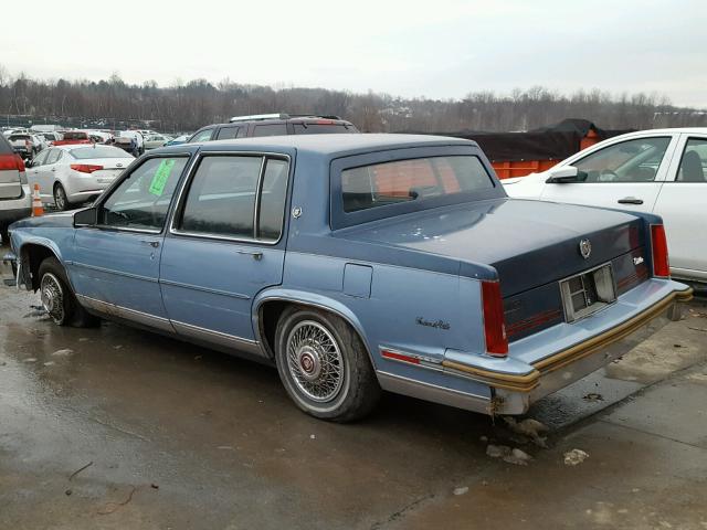 1G6CD5182H4333164 - 1987 CADILLAC DEVILLE BLUE photo 3