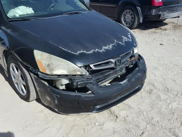 1HGCM66563A090701 - 2003 HONDA ACCORD EX BLACK photo 9