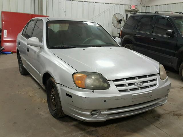 KMHCG45CX3U493262 - 2003 HYUNDAI ACCENT GL GRAY photo 1