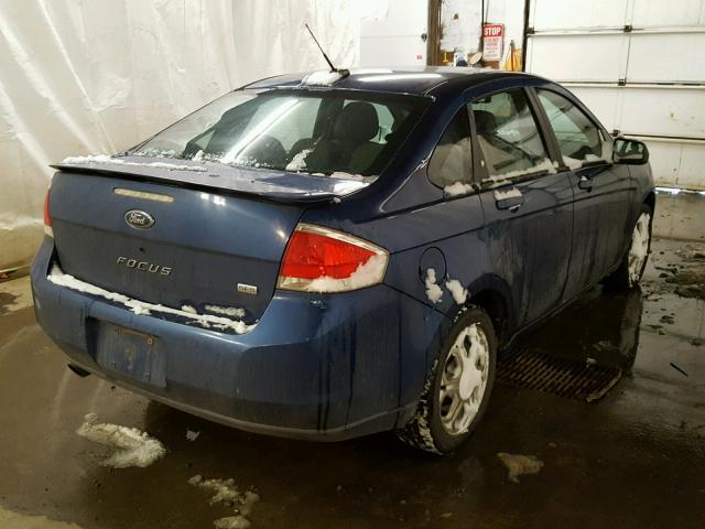 1FAHP36N49W215593 - 2009 FORD FOCUS SES BLUE photo 4