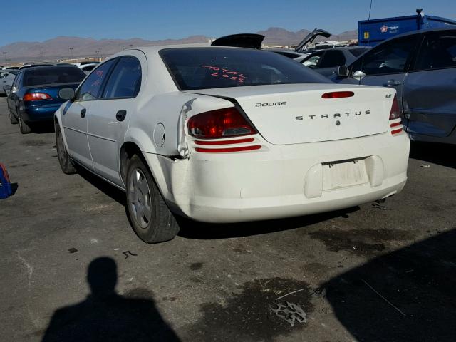 1B3EL36X24N185696 - 2004 DODGE STRATUS SE WHITE photo 3