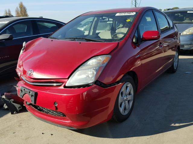 JTDKB20U173279517 - 2007 TOYOTA PRIUS RED photo 2