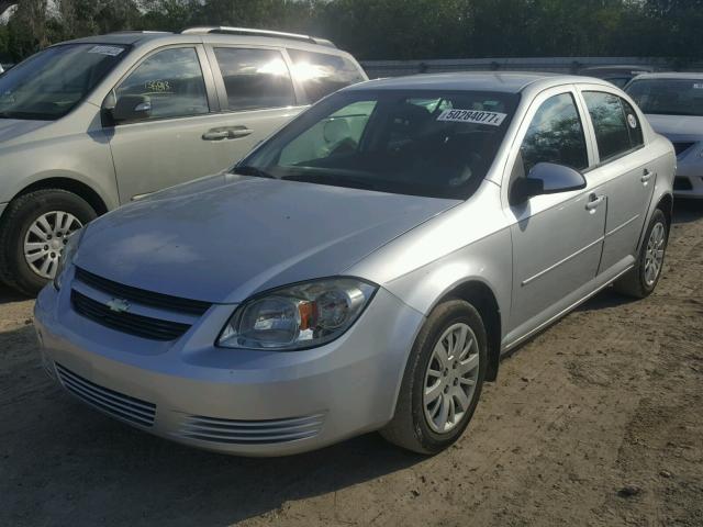 1G1AD5F50A7242457 - 2010 CHEVROLET COBALT 1LT SILVER photo 2