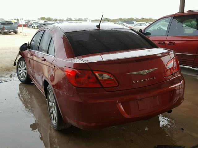 1C3CC5FBXAN211631 - 2010 CHRYSLER SEBRING LI RED photo 3