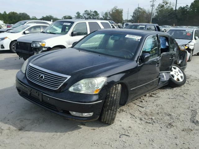 JTHBN36F640125595 - 2004 LEXUS LS 430 BLACK photo 2