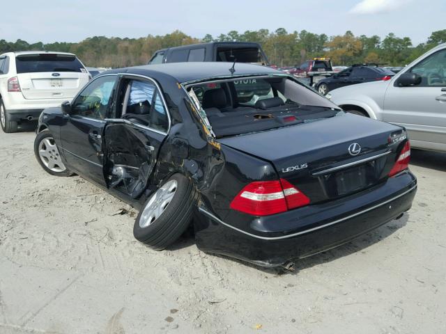 JTHBN36F640125595 - 2004 LEXUS LS 430 BLACK photo 3