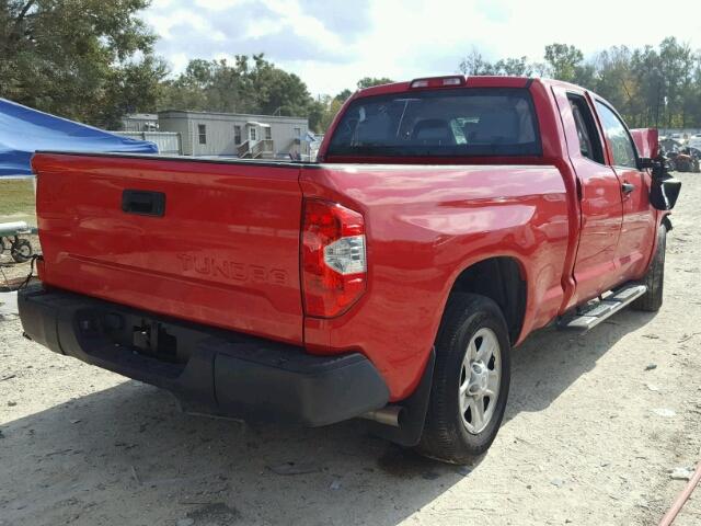 5TFRM5F18GX104892 - 2016 TOYOTA TUNDRA DOU RED photo 4