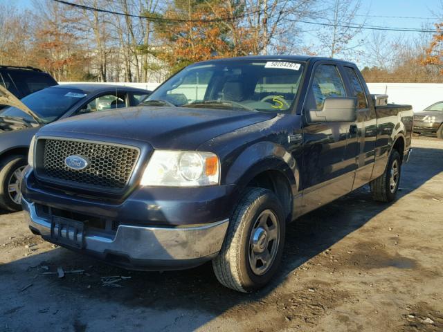 1FTRX12W95NB77098 - 2005 FORD F150 BLUE photo 2