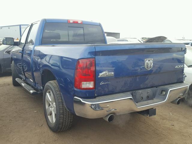 1D7RV1GT3AS182982 - 2010 DODGE RAM 1500 S BLUE photo 3