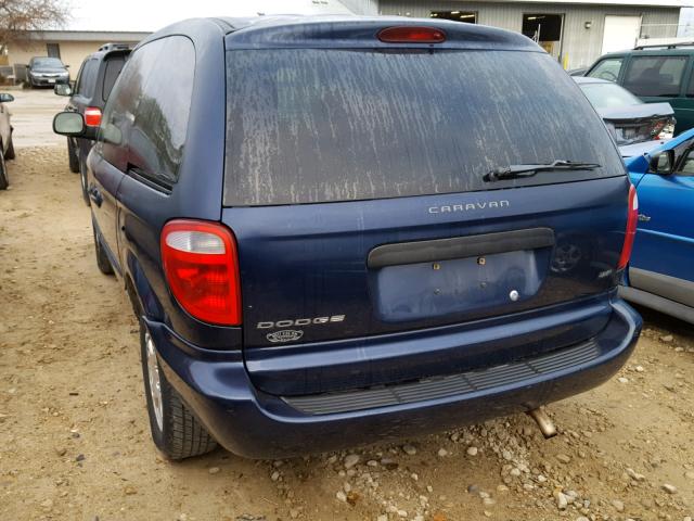 1D4GP25333B222374 - 2003 DODGE CARAVAN SE BLUE photo 3