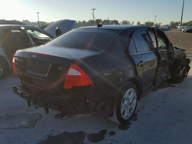 3FAHP0HA3BR299004 - 2011 FORD FUSION SE BLACK photo 4