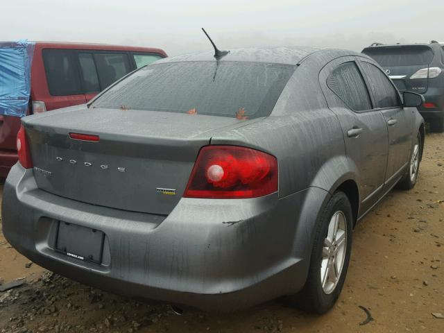 1C3CDZCG4DN682084 - 2013 DODGE AVENGER SX GRAY photo 4