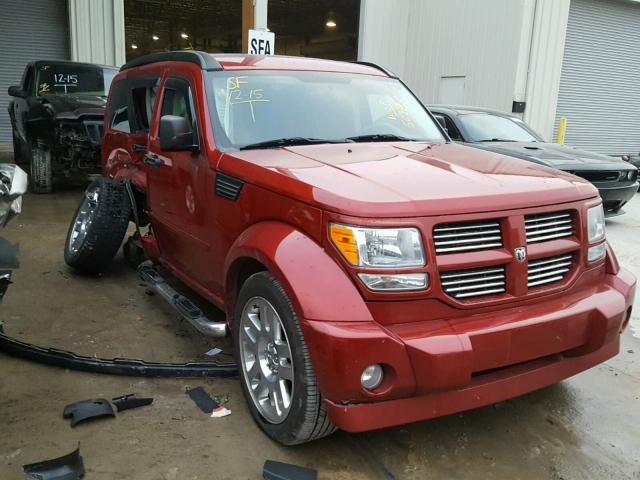 1D8GU58637W732690 - 2007 DODGE NITRO R/T BURGUNDY photo 1