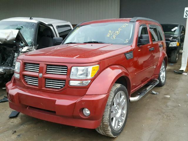 1D8GU58637W732690 - 2007 DODGE NITRO R/T BURGUNDY photo 2