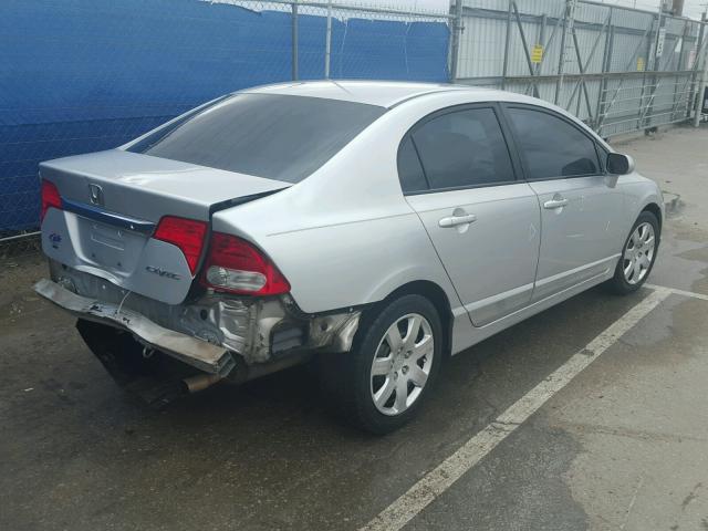 19XFA1F51AE061933 - 2010 HONDA CIVIC LX SILVER photo 4