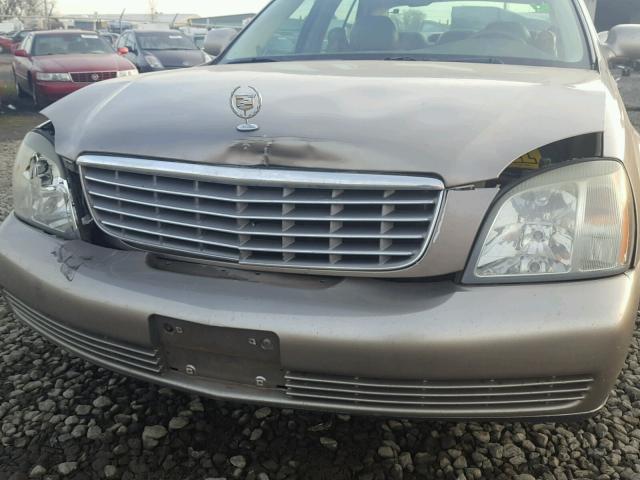 1G6KD54Y54U171483 - 2004 CADILLAC DEVILLE TAN photo 9