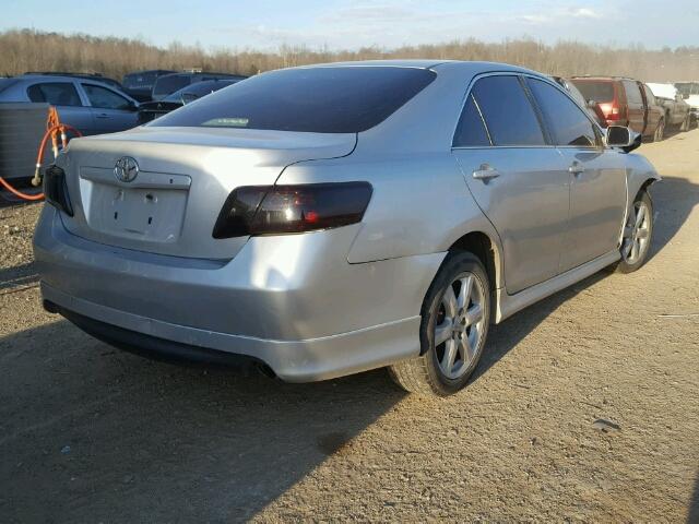 4T1BE46K97U699833 - 2007 TOYOTA CAMRY NEW SILVER photo 4