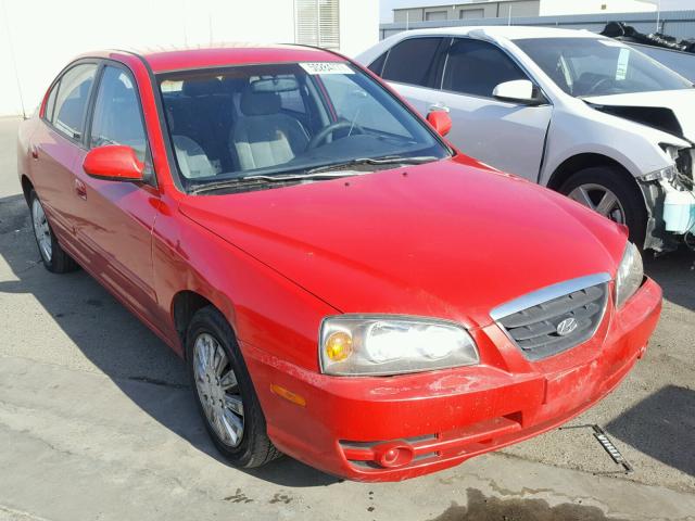 KMHDN46D74U873212 - 2004 HYUNDAI ELANTRA GL RED photo 1