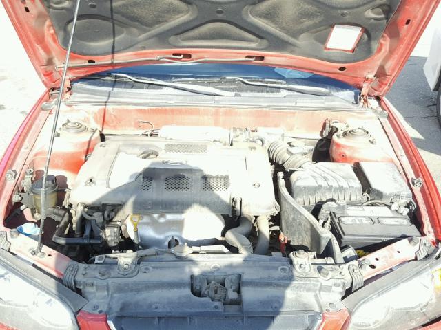 KMHDN46D74U873212 - 2004 HYUNDAI ELANTRA GL RED photo 7