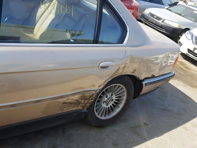 WBAGJ0338XDD73369 - 1999 BMW 750 IL BEIGE photo 9