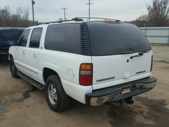 1GNEC16Z62J257029 - 2002 CHEVROLET SUBURBAN C WHITE photo 3