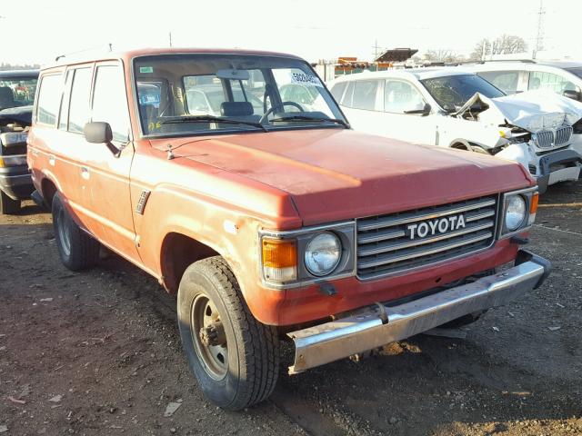 JT3FJ60G5H1139719 - 1987 TOYOTA LAND CRUIS RED photo 1