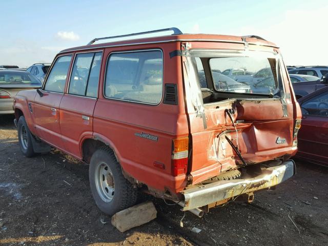 JT3FJ60G5H1139719 - 1987 TOYOTA LAND CRUIS RED photo 3