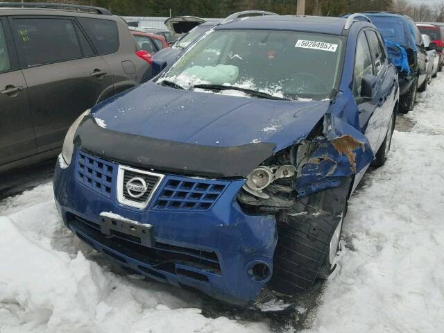 JN8AS58T78W007292 - 2008 NISSAN ROGUE S BLUE photo 2